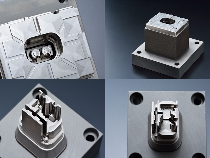 Highly precise, custom parts produced by conformal cooling, porous venting and elimination of EDM requirements